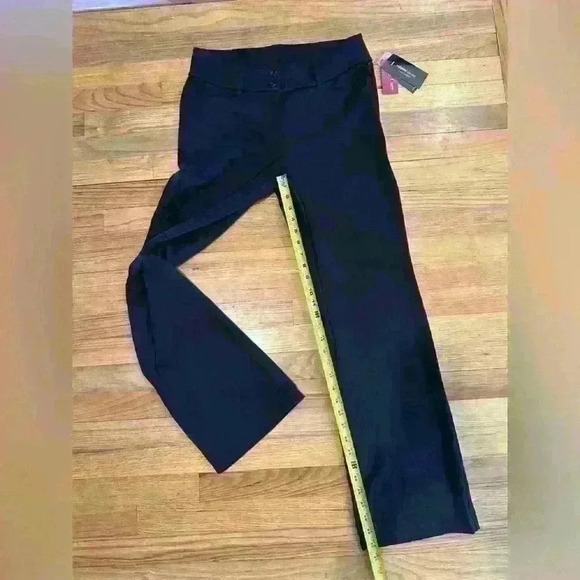 NWT Black Knit Wide Leg Pants Curvy Fit - Picture 1 of 8
